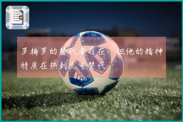 罗梅罗的替代者存在，但他的精神特质在热刺无可替代
